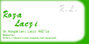 roza laczi business card